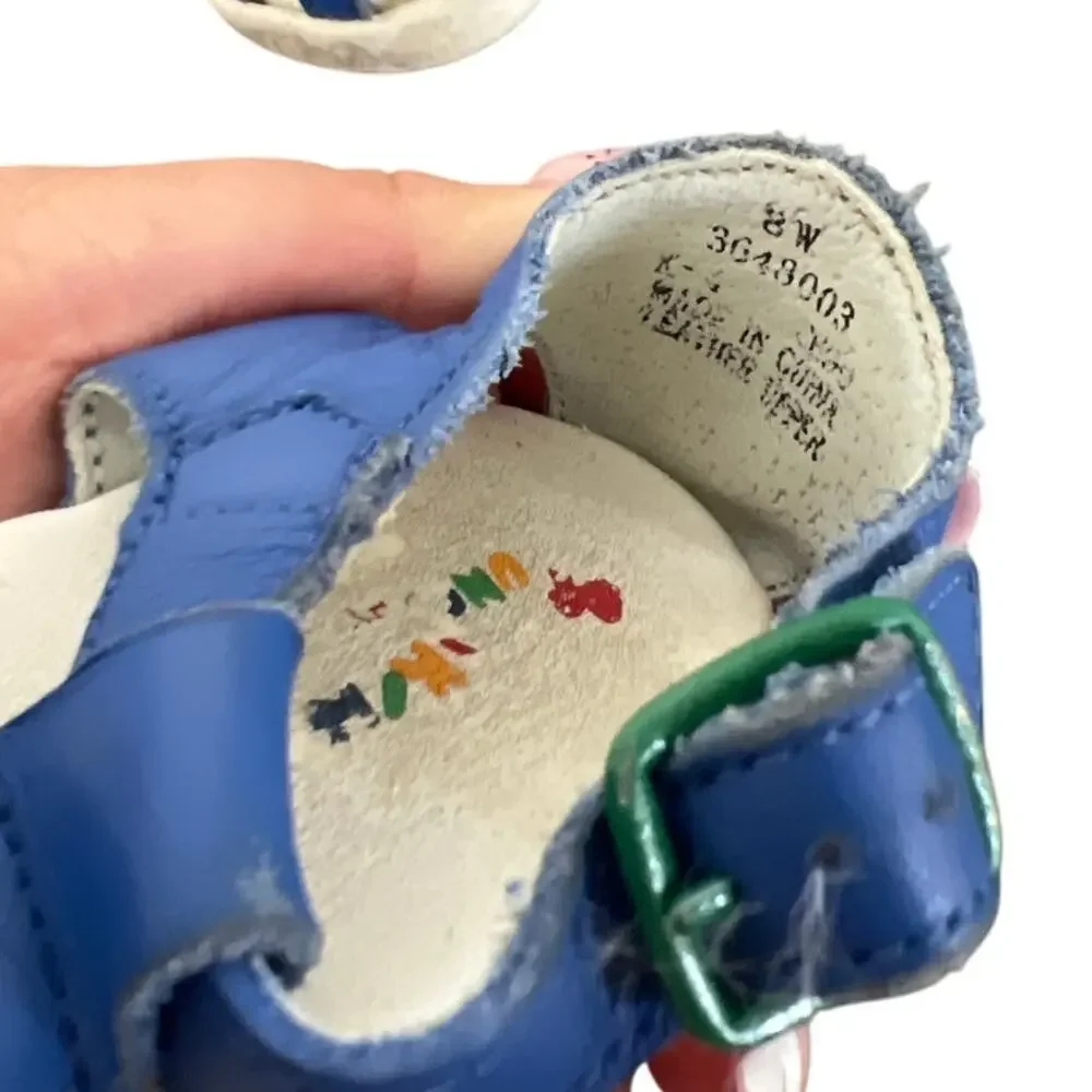 Vintage Munchkin Colorblock Multicolor Sandals Size 8 Women's - Picture 3 of 6